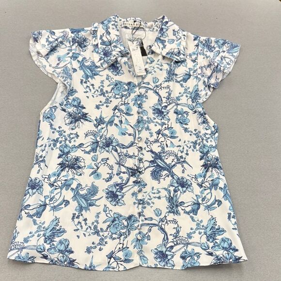 Alice+olivia silk button down blouse - Picture 1 of 13
